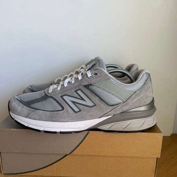 New Balance 990 V5 Grey/White Men Running Sneakers- SZ 11 D main image 13